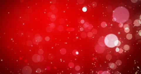 Abstract bokeh lights on the red Happy Valentines day background. Stock Footage 100892344