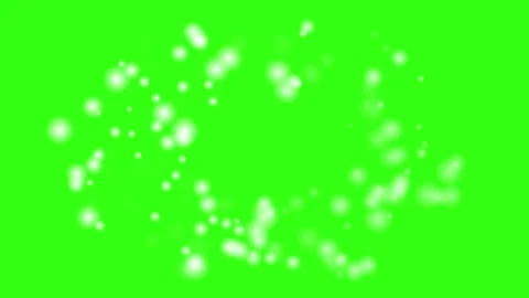Abstract bokeh lights scattered across a vibrant green background Vidéo 345975649