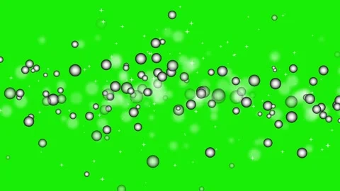 Abstract bokeh particles and small stars on black background animation Video stock 334754698