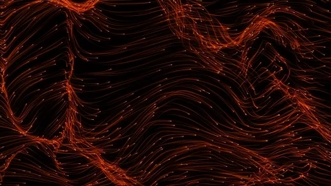 Abstract bokeh particles background with dots and lines. 4k video. Stock Footage 342533284