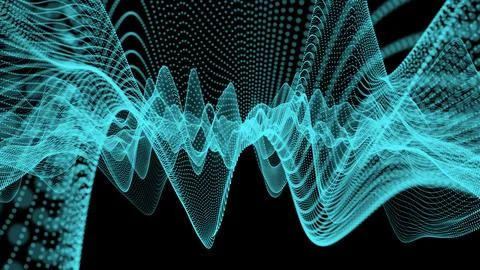 Abstract bokeh particles background Stock Illustration