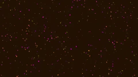 Abstract bokeh particles background with magical falling glitter dust effect Stock Footage 342114749