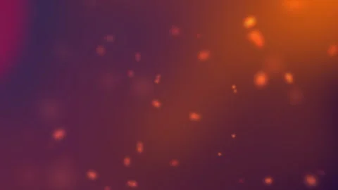 Abstract Bokeh Particles Floating Motion Background Orange Purple Gradient Video stock 343126207