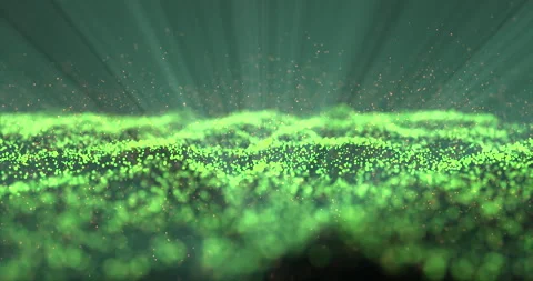 Abstract bokeh particles in rays of light 1 Stock-Footage 217676016