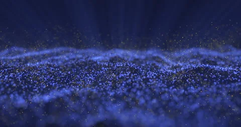 Abstract bokeh particles in rays of light Stock Footage 217676027