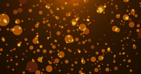 Abstract bokeh particles slowly float in space, smoothly descending Stock Footage 327068864