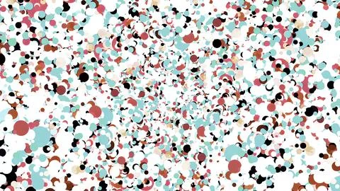 Abstract bokeh pattern with colorful dots on a white background. Motion Stock Illustration