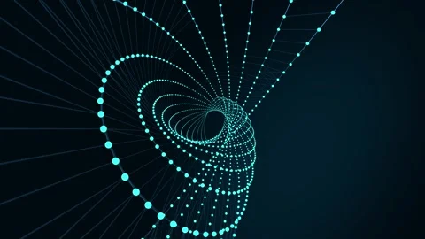 Abstract bokeh plexuses background Stock Footage 336934004