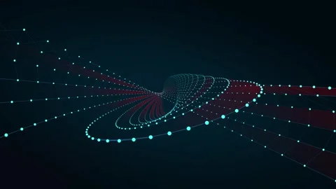 Abstract bokeh plexuses background Stock Footage 336934142