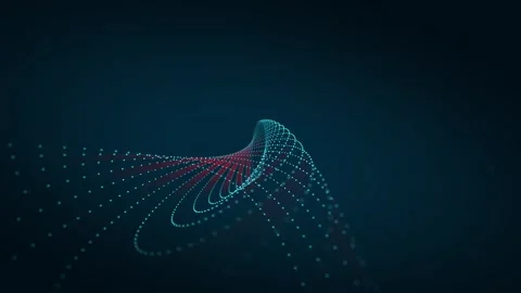 Abstract bokeh plexuses background Stock Footage 336934162