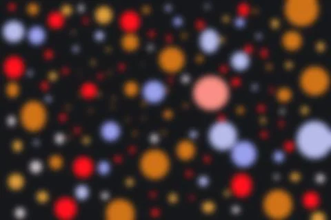 Abstract Bokeh Polka Dot Pattern colorful Background, Soft Focus Lights Stock Photos