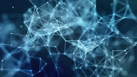 Abstract Bokeh Radiant Plexus Network, Motion Design Background Stock Footage 316420610