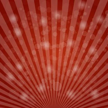 Abstract bokeh on red background Stock Illustration