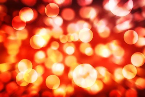 Abstract Bokeh red-fire light background texture. Illustration