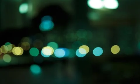 Abstract bokeh reflection on a dark background Stock Photos