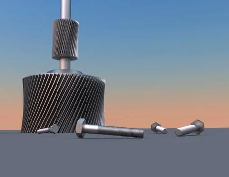 Abstract bolts background Stock Illustration