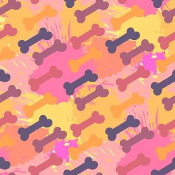 Abstract bone Abstract bone pattern on color blots ink Copyright: xZoonar.... 스톡 사진