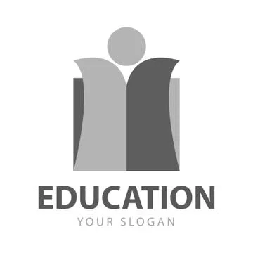 Abstract Book Education Logo Template Vector Stock Illustration