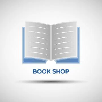 Abstract book logo template Illustrazione stock