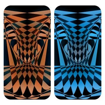 Abstract Bookmark or Background Set Stock Illustration