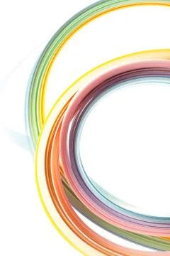 Abstract border isolated soft waves background Stock Photos