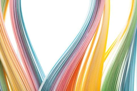 Abstract border isolated soft waves background Stock Photos