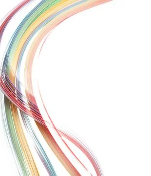 Abstract border isolated soft waves background Stock Photos