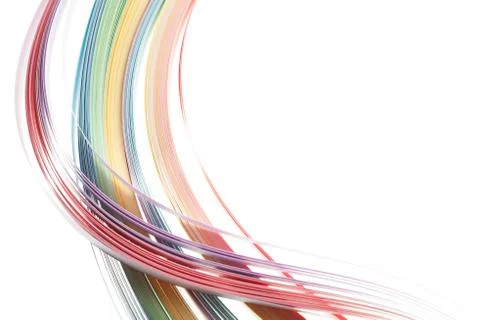 Abstract border isolated soft waves background Stock Photos