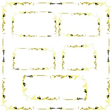 Abstract border for label size Illustrazione stock