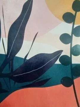 Abstract Botanical Art Stock Illustration