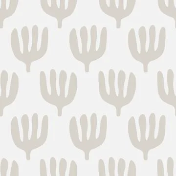 Abstract Botanical Floral Seamless Pattern Stock Illustration