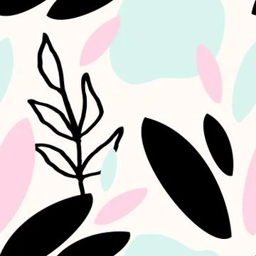 Abstract Botanical Pattern Illustrazione stock
