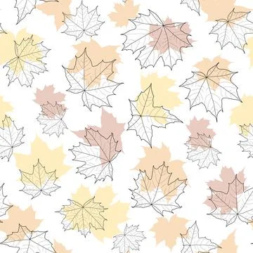 Abstract botanical pattern. Seamless print composed of red, yellow, orange .. Illustrazione stock