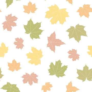 Abstract botanical pattern. Seamless print composed of green, yellow, red, .. Illustrazione stock