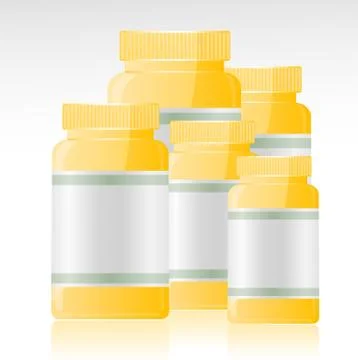 Abstract bottles Stock Illustration
