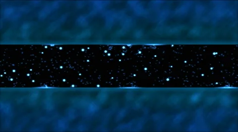 Abstract Bouncing Stars and Lights Animation - Loop Blue Video stock 58620259