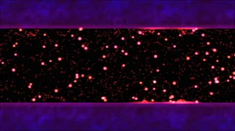 Abstract Bouncing Stars and Lights Animation - Loop Purple Stock Footage 58621773