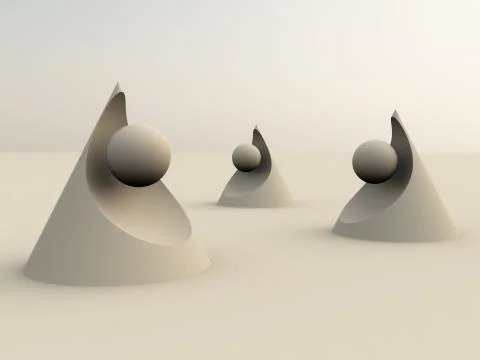 Abstract bow in reverence Stock Illustration