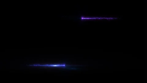 Abstract Box Blue Spectrum Background. Glowing Neon Frame With Particles Pattern Stock Footage 124945946