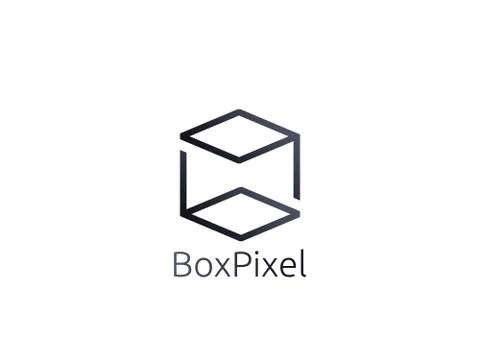 Abstract box cube logo icon template. blockchain and technology thing concept Stock Illustration