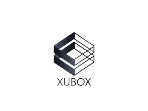 Abstract box cube logo icon template. blockchain and technology thing concept Stock Illustration
