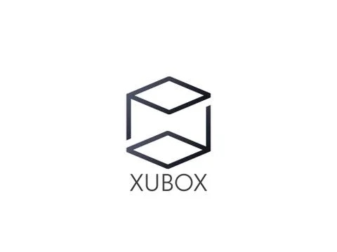 Abstract box cube logo icon template. blockchain and technology thing concept イラスト素材