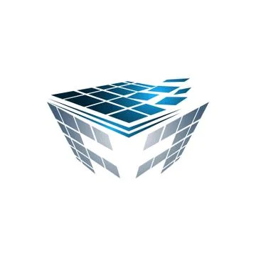Abstract box cube logo icon template. apps and technology thing Stock Illustration