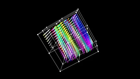 Abstract box rotation Stock Footage 76005726