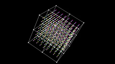 Abstract box rotation 库存影片 76005852