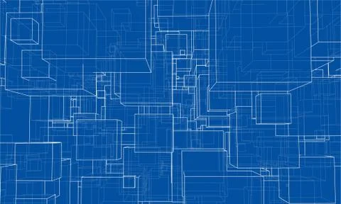 Abstract boxes background Stock-Illustration