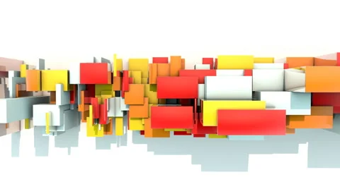 Abstract boxes Vídeo Stock 58449483