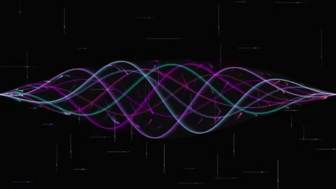 Abstract Braided Cybernetic Helix Seamless Motion Loop Stock Footage 343206544