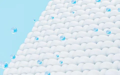 Abstract braided fabric background, 3d rendering. イラスト素材