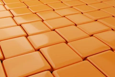 Abstract braided weaving orange background. 3d illustration. イラスト素材